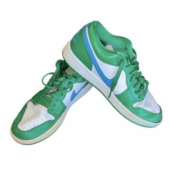 Nike Shoes - Nike Air Jordan 1 Low Women’s Size 9 Green Blue White Sneakers DC0774-304